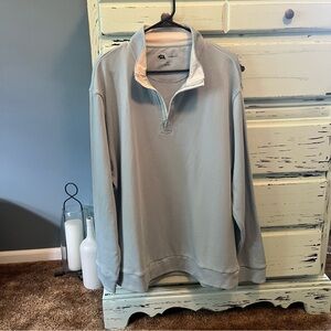 Onward Reserve Performance Men's Blue Zip-Up Sweater. 100% cotton, size XL.